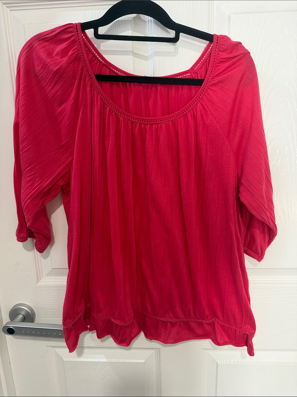Sonoma Bright Pink Scoop-Neck Flowy Tunic